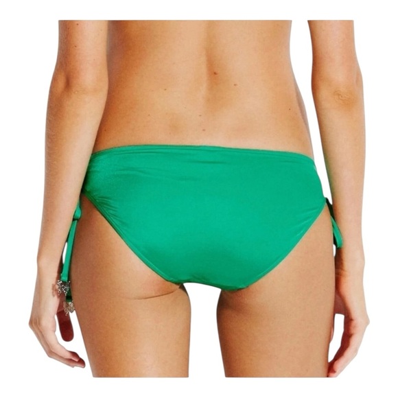Seafolly Bikini Bottom Shine On Loop Tie Side Hipster in
Evergreen NWT - Picture 3 of 6